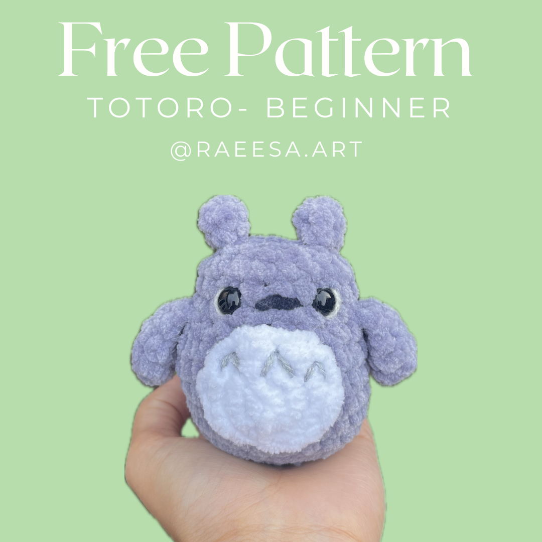 Free pattern - Totoro -beginner friendly