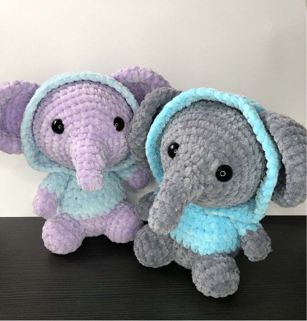 PATTERN Elephant with removable hood (Gangsta Elephant)- PDF DIGITAL DOWNLOAD