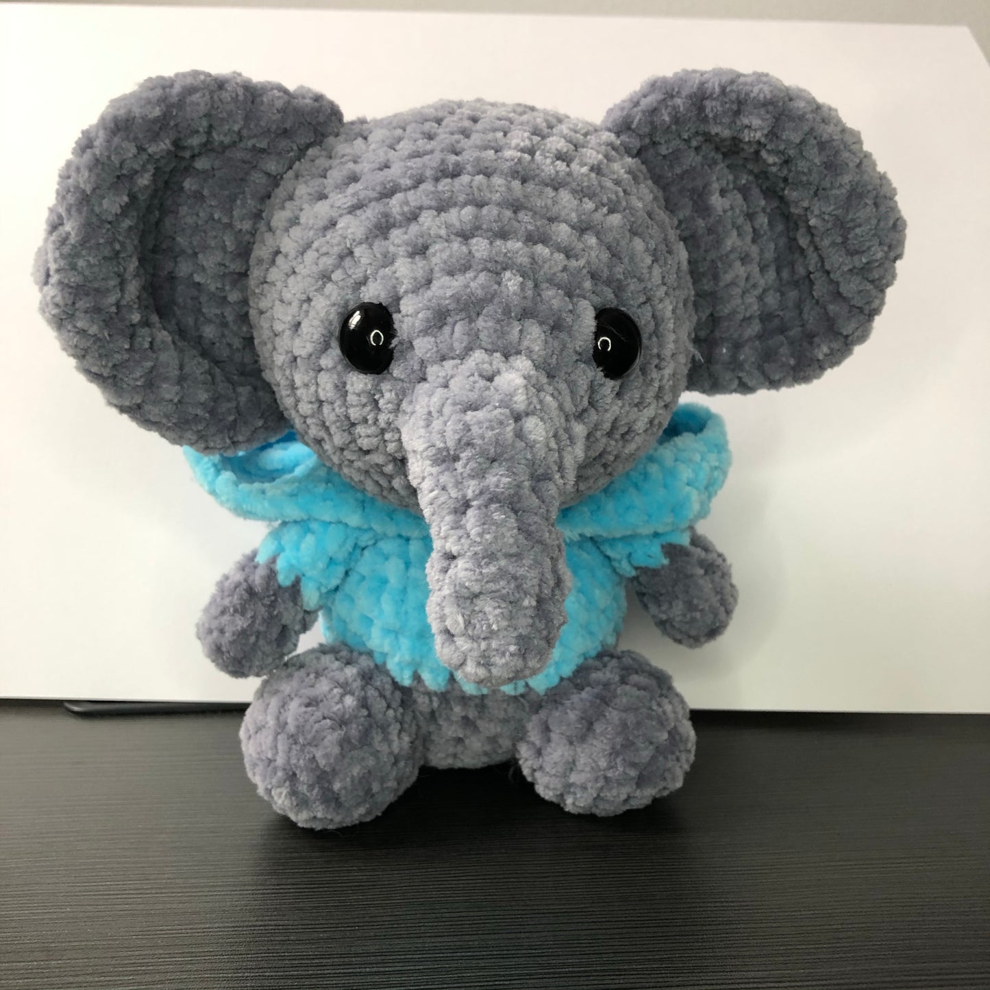 PATTERN Elephant with removable hood (Gangsta Elephant)- PDF DIGITAL DOWNLOAD