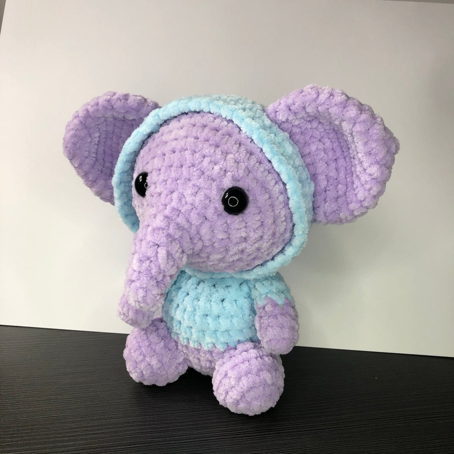 PATTERN Elephant with removable hood (Gangsta Elephant)- PDF DIGITAL DOWNLOAD