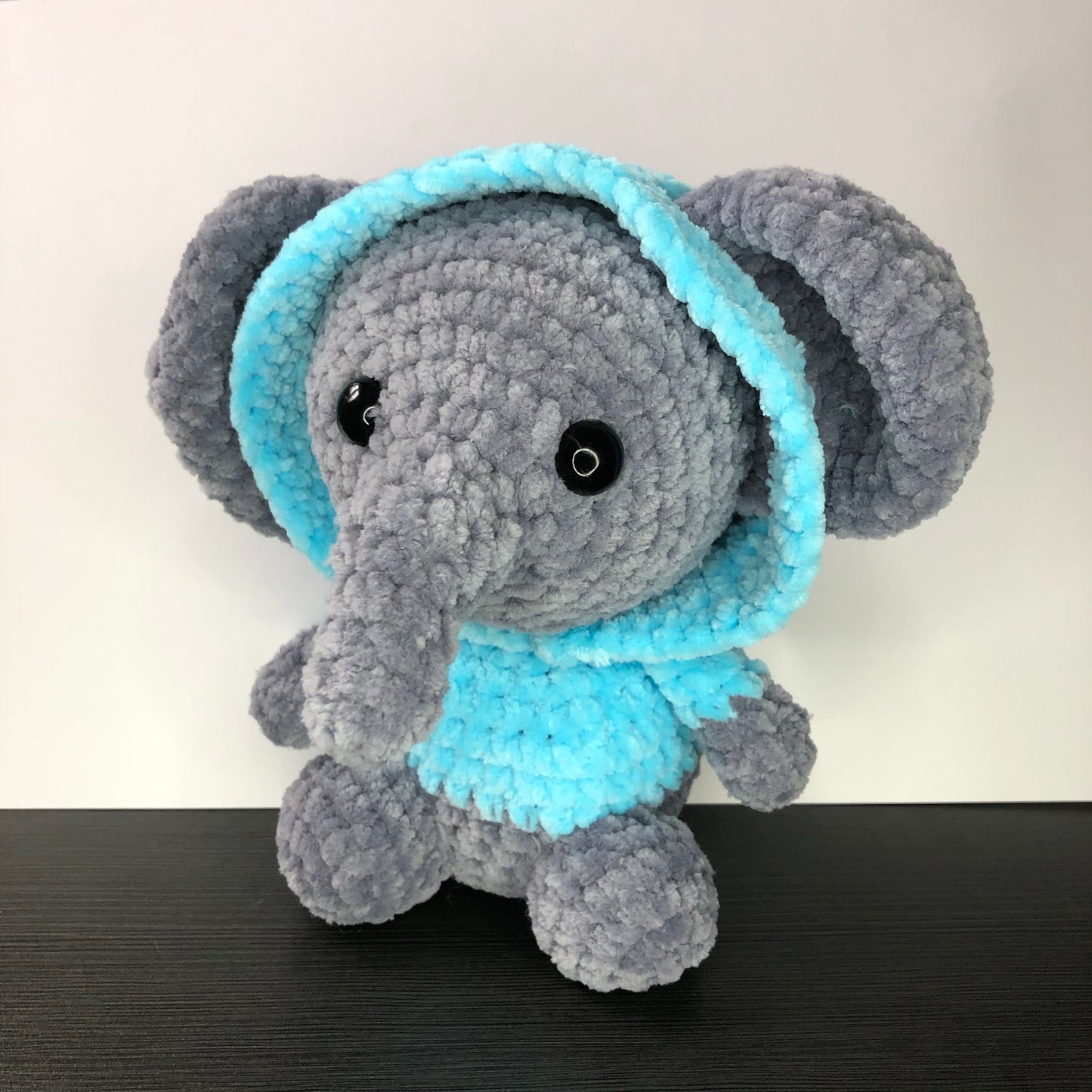 PATTERN Elephant with removable hood (Gangsta Elephant)- PDF DIGITAL DOWNLOAD