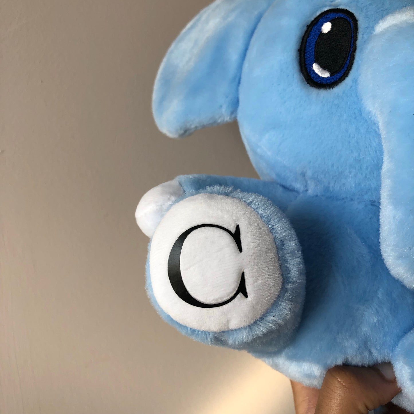 Personalised elephant plushie